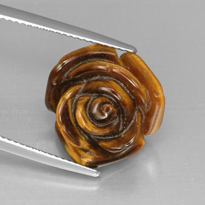 Tiger's eye naturale multicolore da 11,35 ct, forma fantasia, opaco
