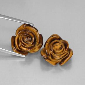 Tiger's eye naturale marrone da  ct, forma fantasia, opaco