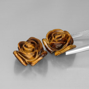 Tiger's eye naturale marrone da  ct, forma fantasia, opaco