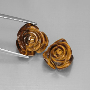 Gemme di Occhio di tigre Oro Marrone naturale da  ct, Forma fantasia, Opaco