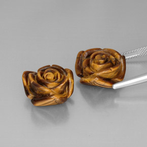 Gemme di Occhio di tigre Oro Marrone naturale da  ct, Forma fantasia, Opaco