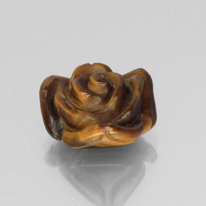Tiger's eye naturale marrone da 9,71 ct, forma fantasia, opaco