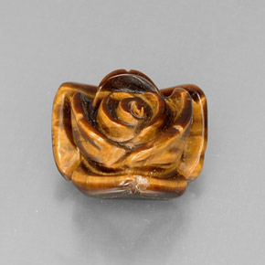 Tiger's eye naturale marrone da 12,81 ct, forma fantasia, opaco