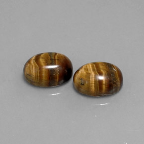 Tiger's eye naturale marrone da  ct, taglio ovale, opaco
