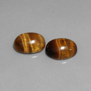 Tiger's eye naturale marrone da  ct, taglio ovale, opaco