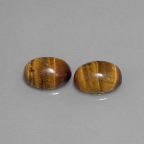Tiger's eye naturale marrone da  ct, taglio ovale, opaco