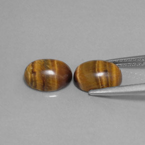 Tiger's eye naturale marrone da  ct, taglio ovale, opaco