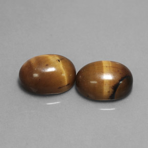 Tiger's eye naturale marrone da  ct, taglio ovale, opaco