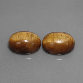 Tiger's eye naturale marrone da  ct, taglio ovale, opaco