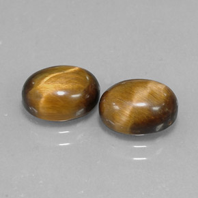 Tiger's eye naturale marrone da  ct, taglio ovale, opaco