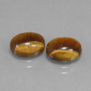 Tiger's eye naturale marrone da  ct, taglio ovale, opaco