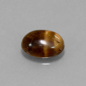 Occhio di tigre Oro Marrone naturale da 1.60 ct, Taglio ovale, Opaco