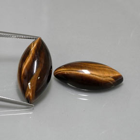 Tiger's eye naturale marrone da  ct, marchesa, opaco