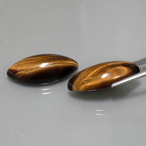 Tiger's eye naturale marrone da  ct, marchesa, opaco