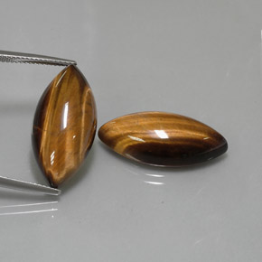 Tiger's eye naturale marrone da  ct, marchesa, opaco