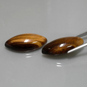 Tiger's eye naturale marrone da  ct, marchesa, opaco
