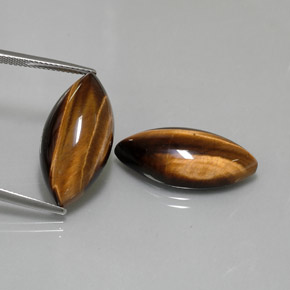 Tiger's eye naturale marrone da  ct, marchesa, opaco