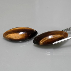 Tiger's eye naturale marrone da  ct, marchesa, opaco