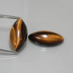 Tiger's eye naturale marrone da  ct, marchesa, opaco