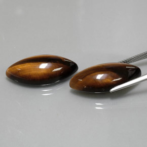 Tiger's eye naturale marrone da  ct, marchesa, opaco