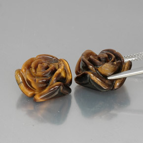 Tiger's eye naturale marrone da  ct, forma fantasia, opaco