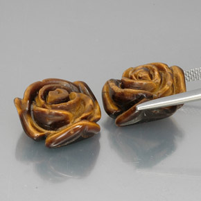 Gemme di Occhio di tigre Oro Marrone naturale da  ct, Forma fantasia, Opaco