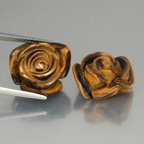 Tiger's eye naturale marrone da  ct, forma fantasia, opaco