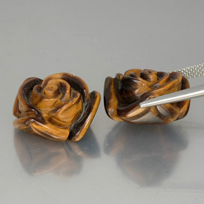 Tiger's eye naturale marrone da  ct, forma fantasia, opaco