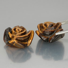 Tiger's eye naturale marrone da  ct, forma fantasia, opaco