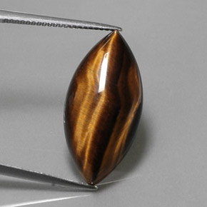 Tiger's eye naturale marrone da 13,03 ct, marchesa, opaco