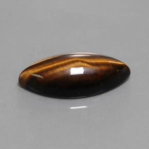 Tiger's eye naturale marrone da 13,03 ct, marchesa, opaco