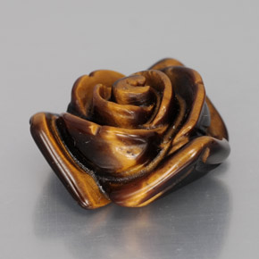 Occhio di tigre Oro Marrone naturale da 12.07 ct, Forma fantasia, Opaco