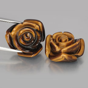 Tiger's eye naturale marrone da  ct, forma fantasia, opaco