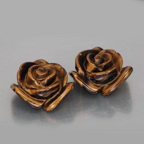 Tiger's eye naturale marrone da  ct, forma fantasia, opaco