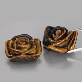 Tiger's eye naturale marrone da  ct, forma fantasia, opaco