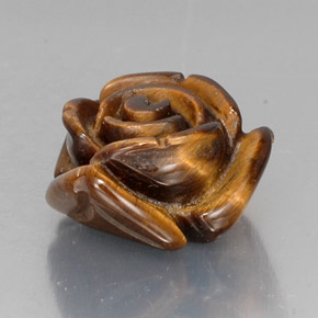 Tiger's eye naturale marrone da 11,88 ct, forma fantasia, opaco