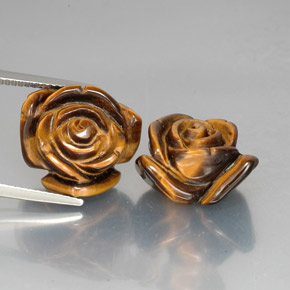 Tiger's eye naturale marrone da  ct, forma fantasia, opaco