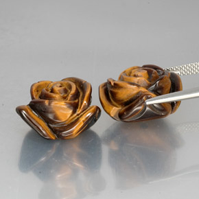 Tiger's eye naturale marrone da  ct, forma fantasia, opaco