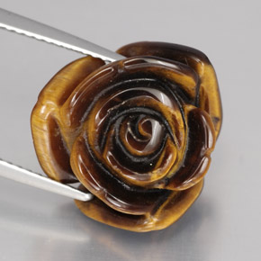 Tiger's eye naturale marrone da 11,90 ct, forma fantasia, opaco