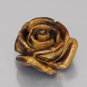 Tiger's eye naturale marrone da 11,90 ct, forma fantasia, opaco