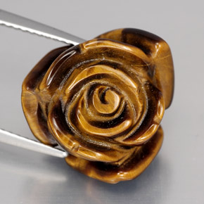 Tiger's eye naturale marrone da 12,49 ct, forma fantasia, opaco