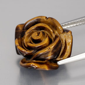 Tiger's eye naturale marrone da 12,49 ct, forma fantasia, opaco