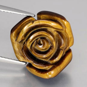 Tiger's eye naturale marrone da 12,47 ct, forma fantasia, opaco