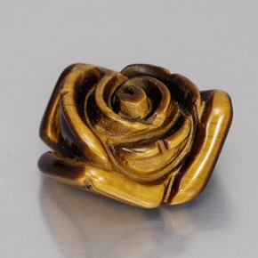 Tiger's eye naturale marrone da 12,47 ct, forma fantasia, opaco