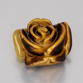 Tiger's eye naturale marrone da 11,74 ct, forma fantasia, opaco