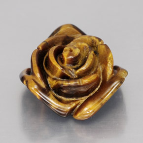 Tiger's eye naturale marrone da 11,62 ct, forma fantasia, opaco
