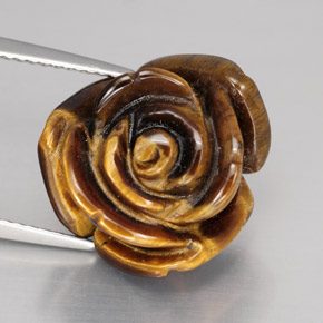 Occhio di tigre Oro Marrone naturale da 11.11 ct, Forma fantasia, Opaco