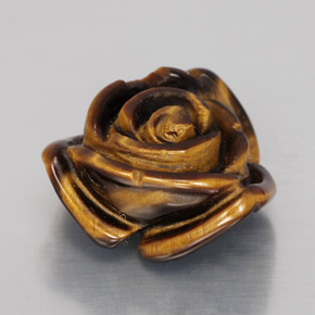 Tiger's eye naturale marrone da 11,69 ct, forma fantasia, opaco