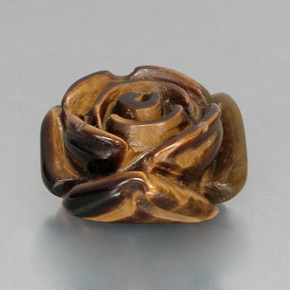 Tiger's eye naturale marrone da 11,08 ct, forma fantasia, opaco
