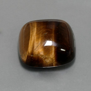 Occhio di tigre Oro Marrone naturale da 13.05 ct, Taglio a cuscino, Opaco